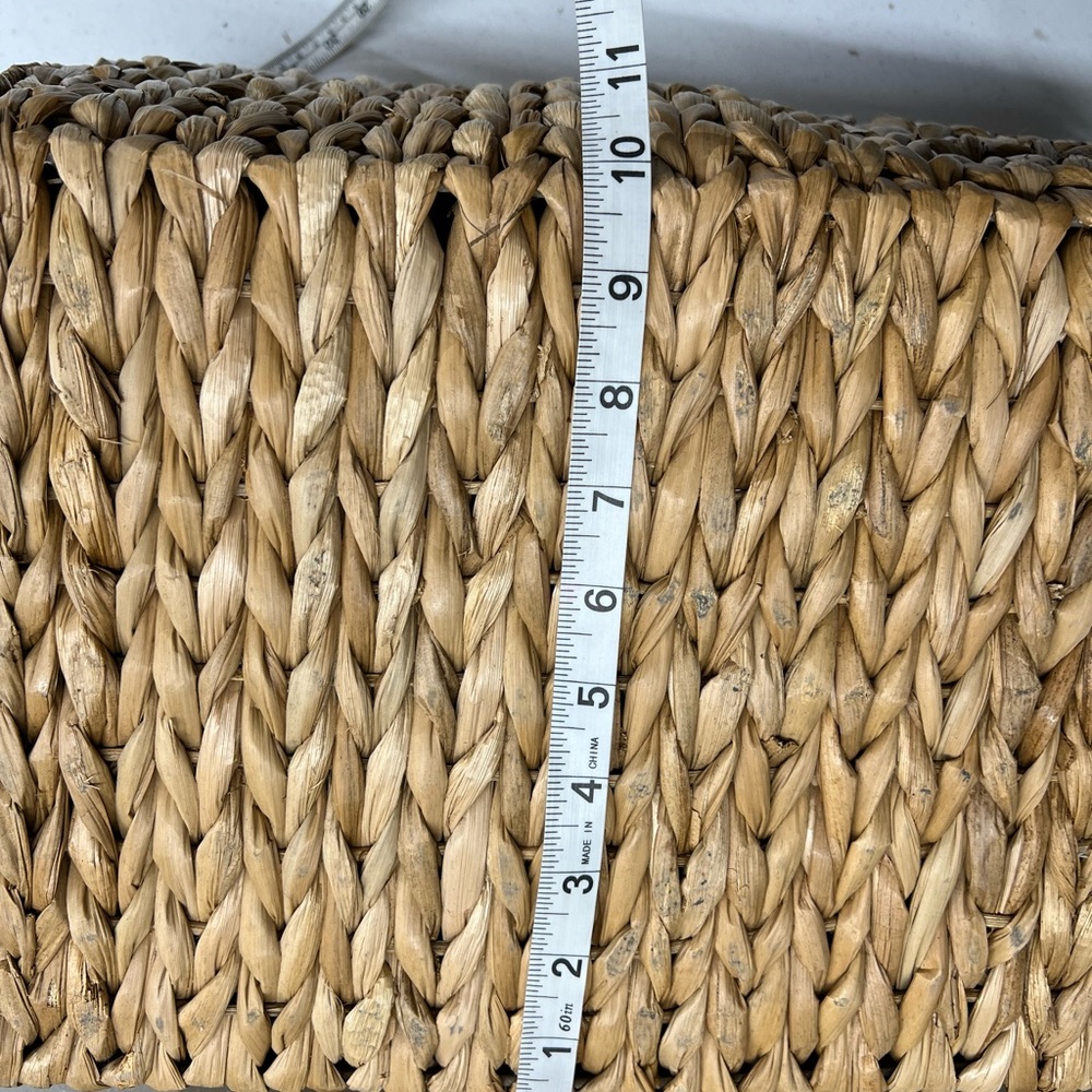 Seagrass storage baskets Woven pantry baskets Organization Vintage basket bin - Picture 4 of 10